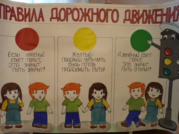 Коллективный плакат по ПДД