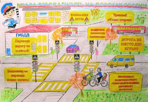 Плакат поправиламдорожногодвижентя
