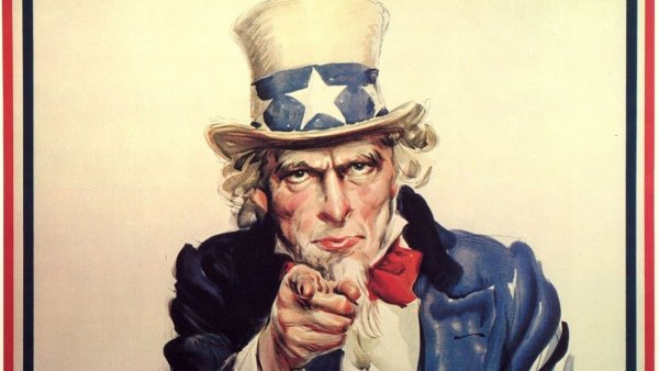 American Uncle Sam плакат