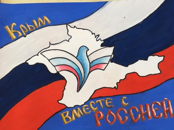 Присоединение Крыма плакат