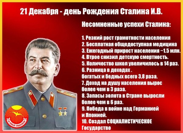 Дата рождения Сталина