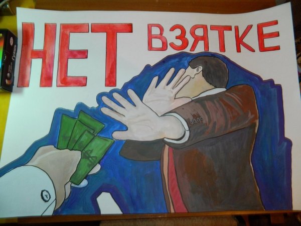 Нет коррупции плакат