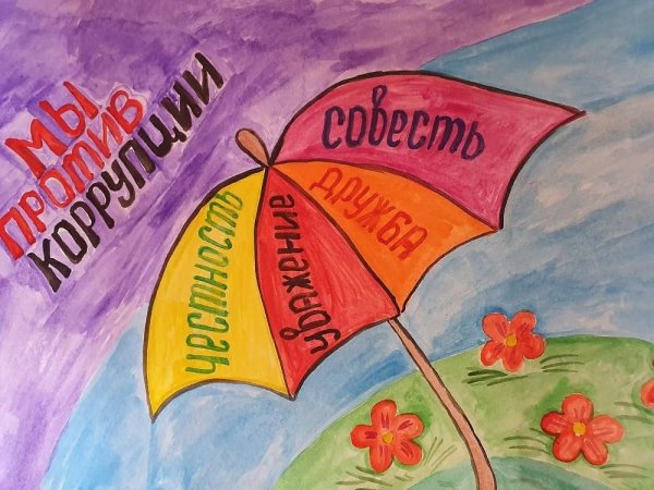 Плакат на тему антикоррупция