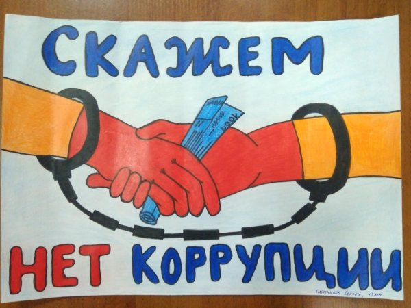 Нет коррупции плакат