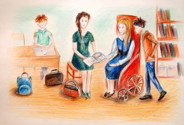 Рисование с детьми инвалидами