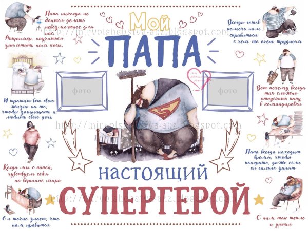 Плакат маме на день рождения