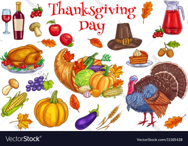 Символы дня Благодарения в США