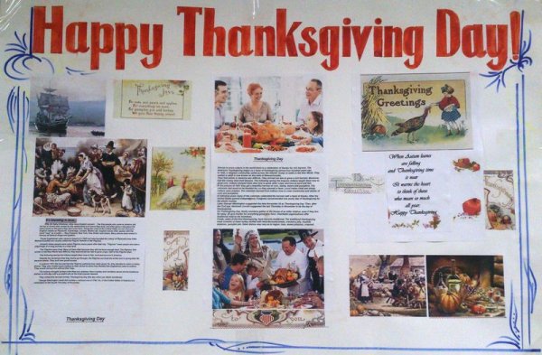 День Благодарения стенгазета