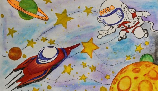 Человек в космосе для дошкольников