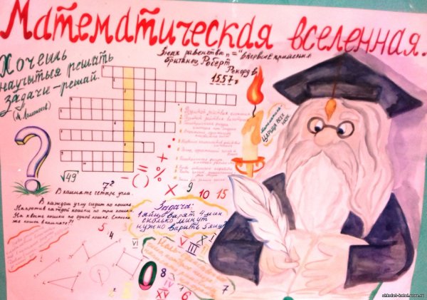 Плакат на неделю математики