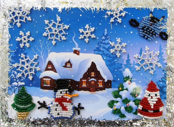 Зимний пейзаж для детей