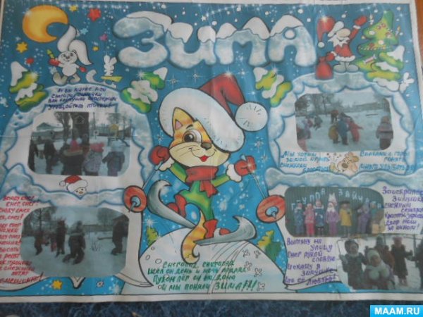 Коллажи новогодние зимние