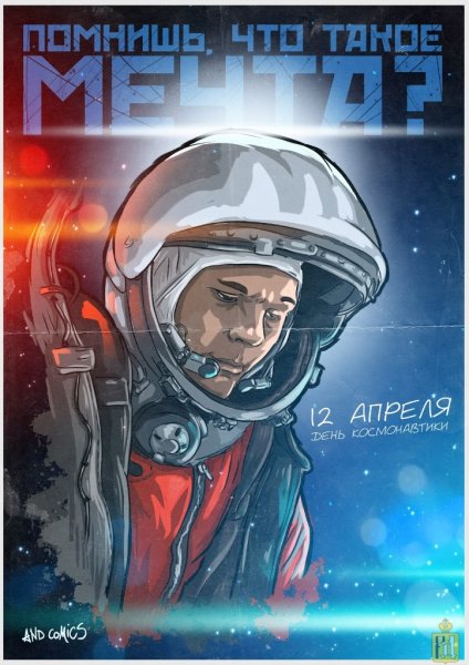 Советские плакаты космонавтика