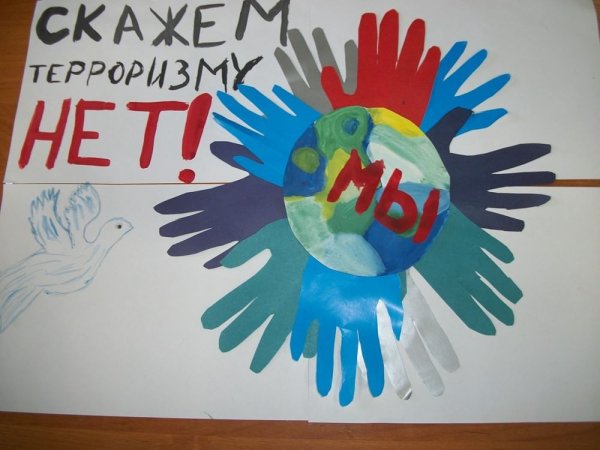 Плакат на тему терроризм