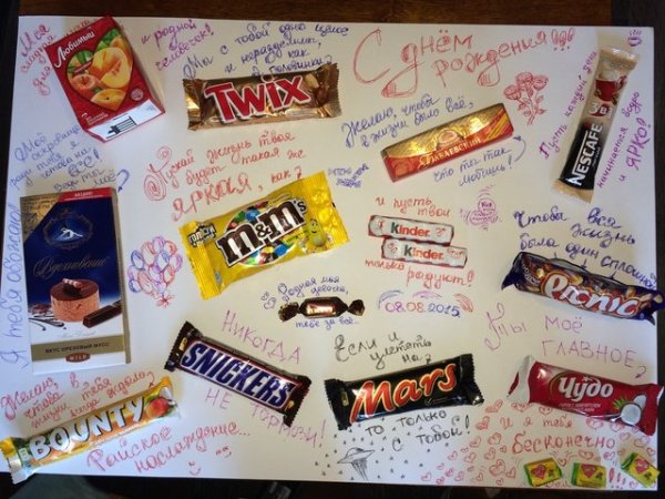 Плакат на день рождения мужу