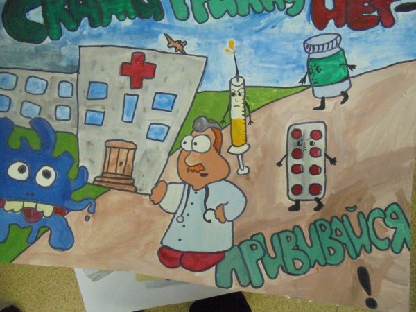 Постер на тему грипп