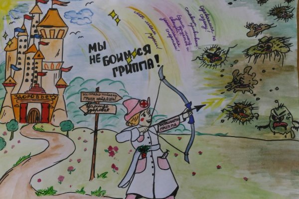 Рисунок на тему грипп