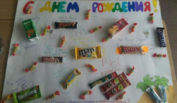 Плакат на день рождения мужу