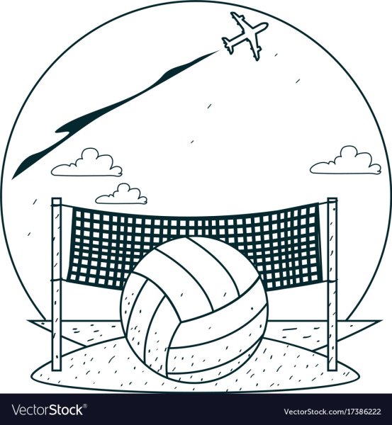 Волейбол площадка эскиз