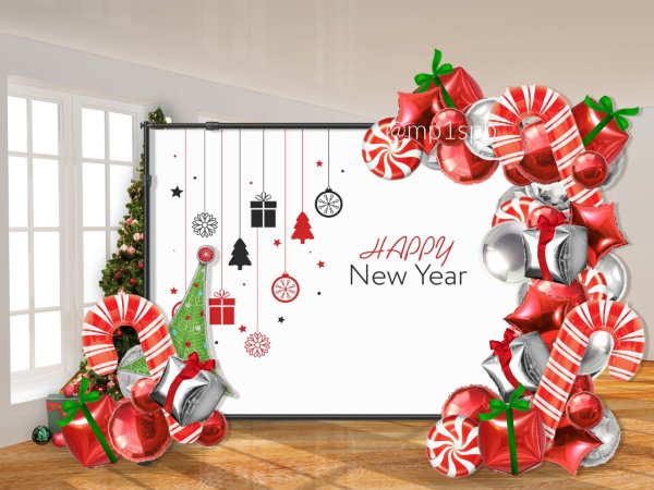 Новогодний баннер для фотозоны