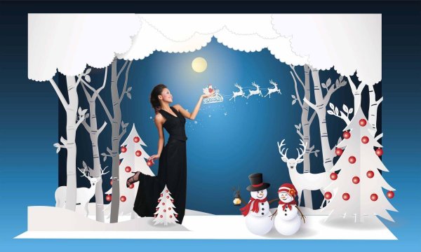 Новогодние постеры для интерьера