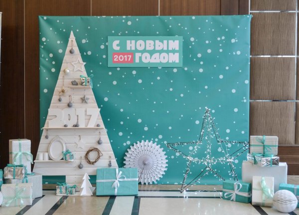 Новогодняя фотозона с ширмой