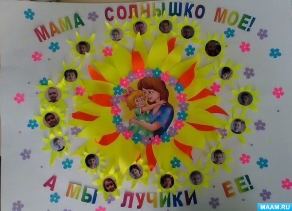 Стенгазета мама солнышко мое