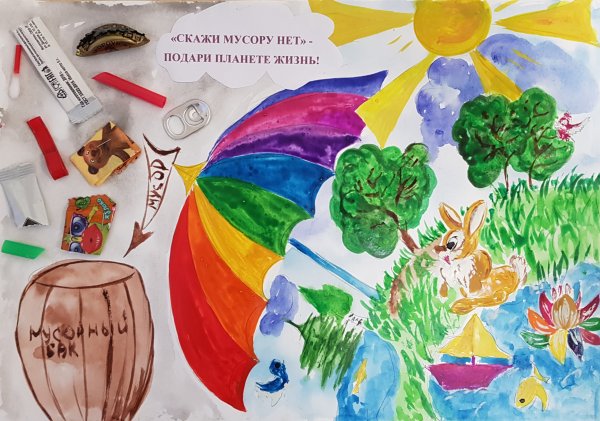 Плакат мусору нет