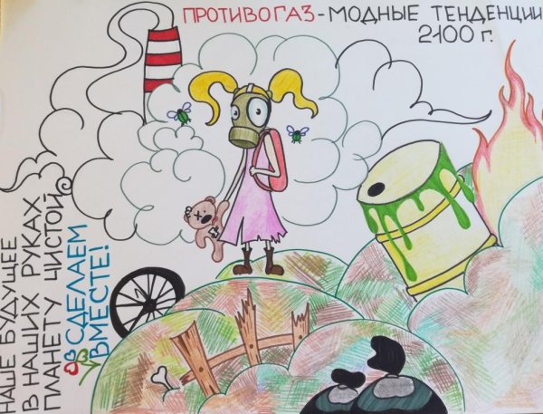 Рисунок на тему дети против мусора