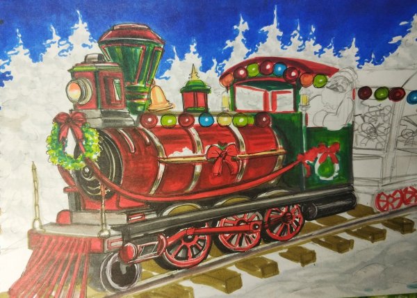 Новогодний паровоз
