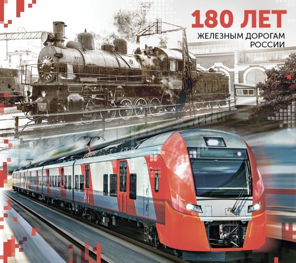 Коллаж железная дорога