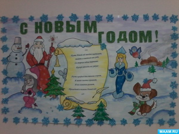 Оформление зимнее плакаты