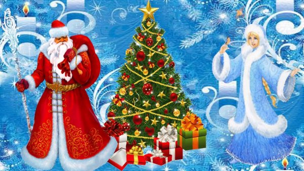 Детские рисунки на новый год