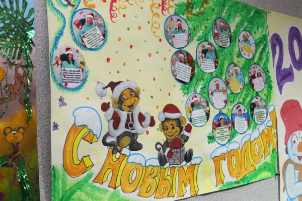 Идеи для школьного новогоднего плаката