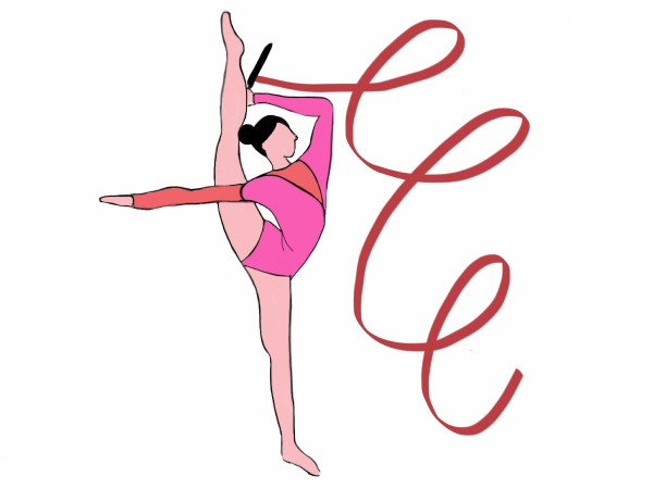Рисунки гимнасток для срисовки
