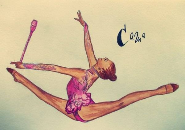 Смешные рисунки гимнасток