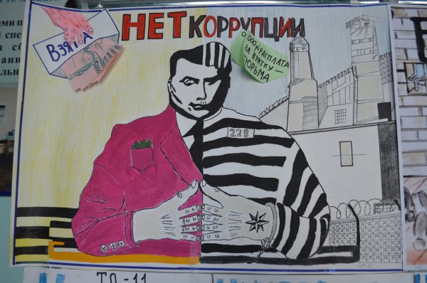 Детские рисунки на тему коррупция