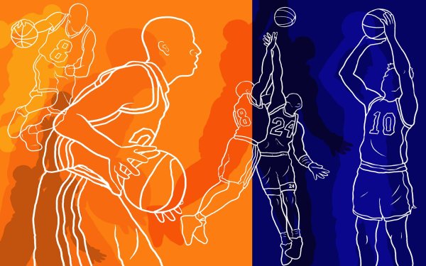 Обои в стиле баскетбола