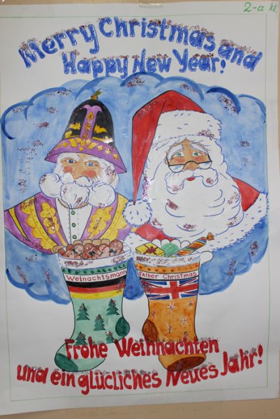 Новый год в Германии плакат