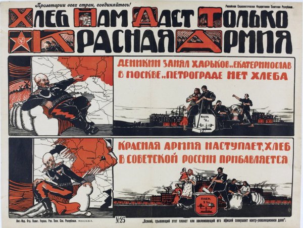 Плакаты гражданской войны Врангель