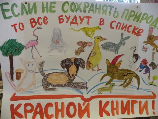 Плакат красная книга