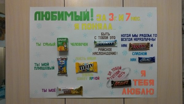 Плакат ко Дню Святого Валентина парню