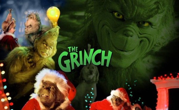 Наклейки на новый год Гринч