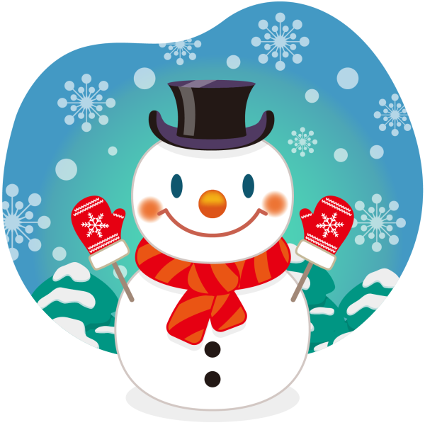 Снеговик мультяшный