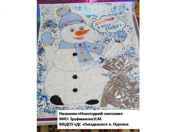 Название панно со снеговиком как назвать?