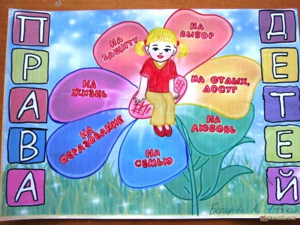 Рисунок на тему Мои права