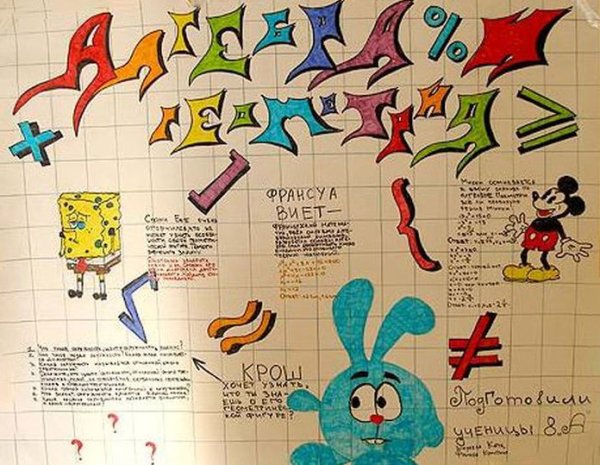 Плакат на день математики