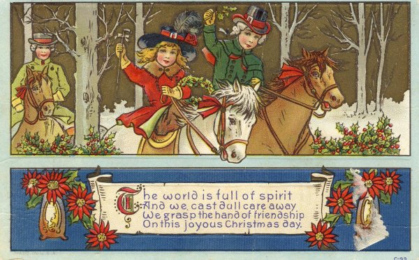 Английские Рождественские открытки 19 века