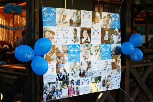 Баннер с фотографиями на юбилей