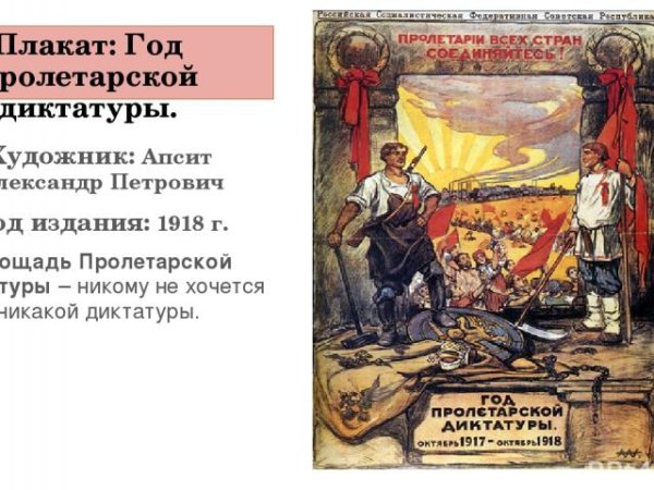 АПСИТ год Пролетарской диктатуры